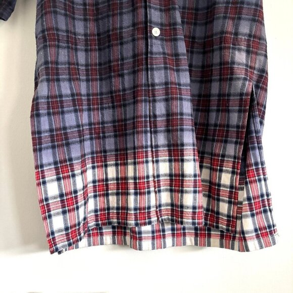 Frapbois Half Japanese Brand Blue and Red Plaid Long Sleeve Dress Women’s Size 1 - Picture 6 of 12